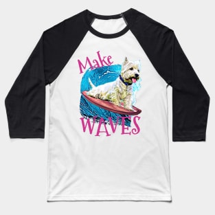 WAVES Westie Baseball T-Shirt